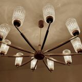 Large Vintage Scandinavian Pendant Light 60s