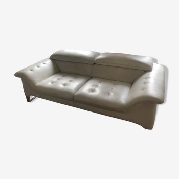 White leather sofa Roche Bobois
