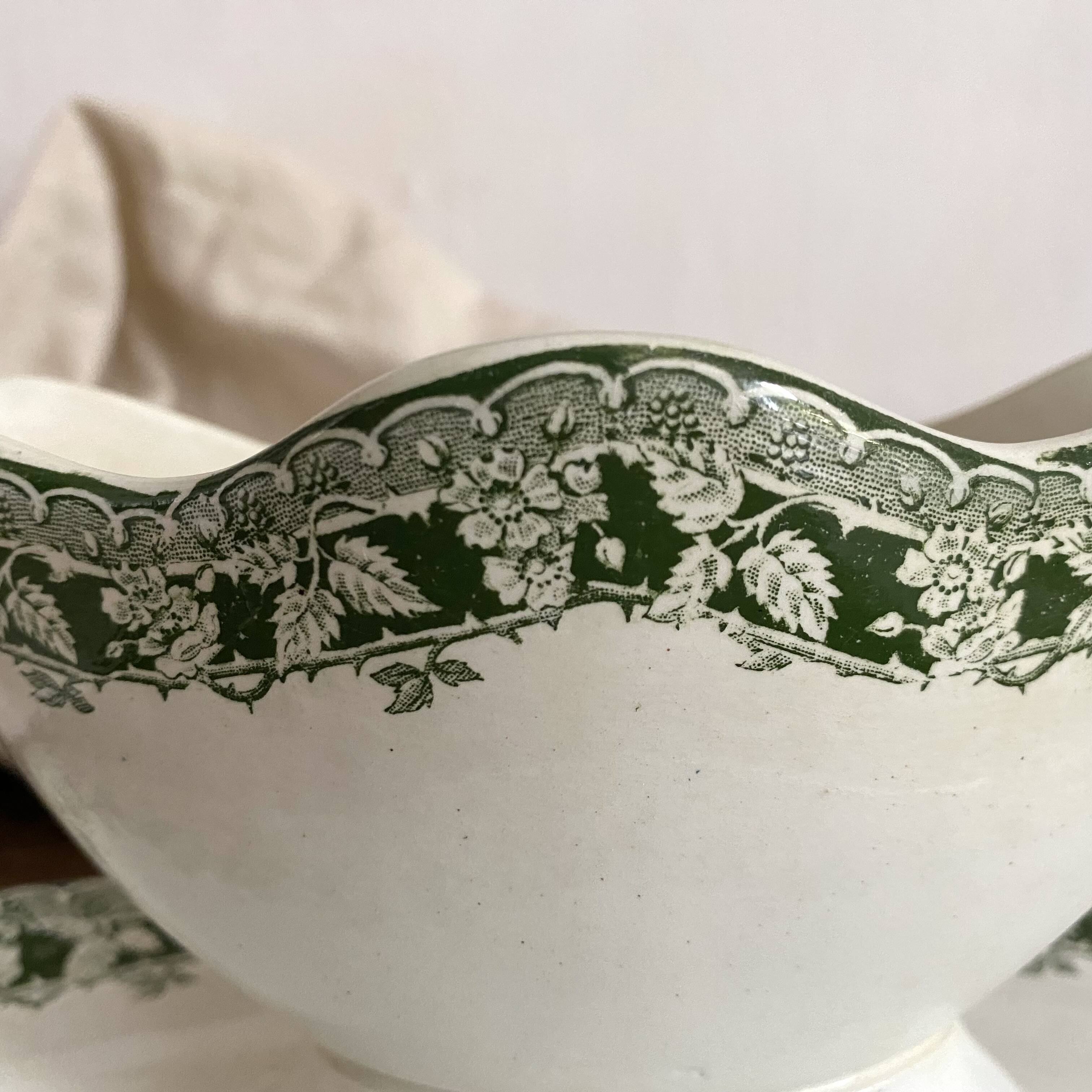 St Amand "mulberry" ironstone sauceboat