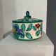 Vintage enameled ceramic candy box Cérart Monaco
