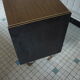 Furniture bar tv roulettes wood tackle 1970s