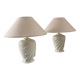 Paire de lampes vintage en céramique