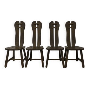 ensemble de 4 chaises - manger salle