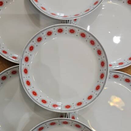 11 vintage deep plates in porcelain by Johann Seltmann - 1970s