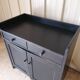 Low wooden entrance furniture