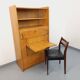 Vintage bookshelf with oak side table.