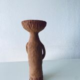 Terracotta personified vase