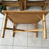 Table basse en rotin carrée - 67 cm