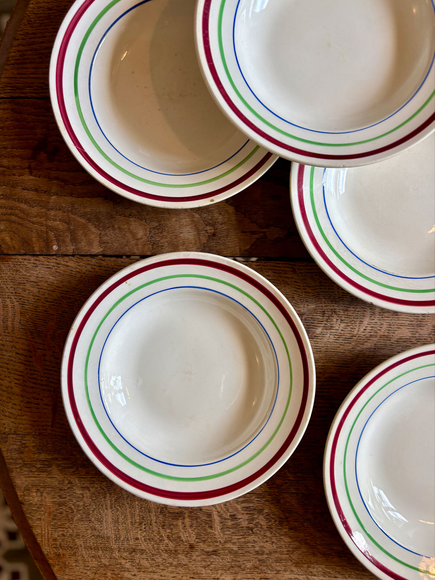 Set of 6 vintage deep plates, Gildas models