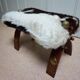 Bedouin Camel Saddle & Hide Stool Ottoman 1970s