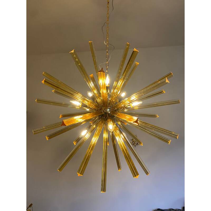 Sputnik Chandelier in Murano Glass Style From Italy