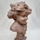 Buste de Bacchus enfant en terre cuite