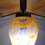 Blown glass mushroom lamp