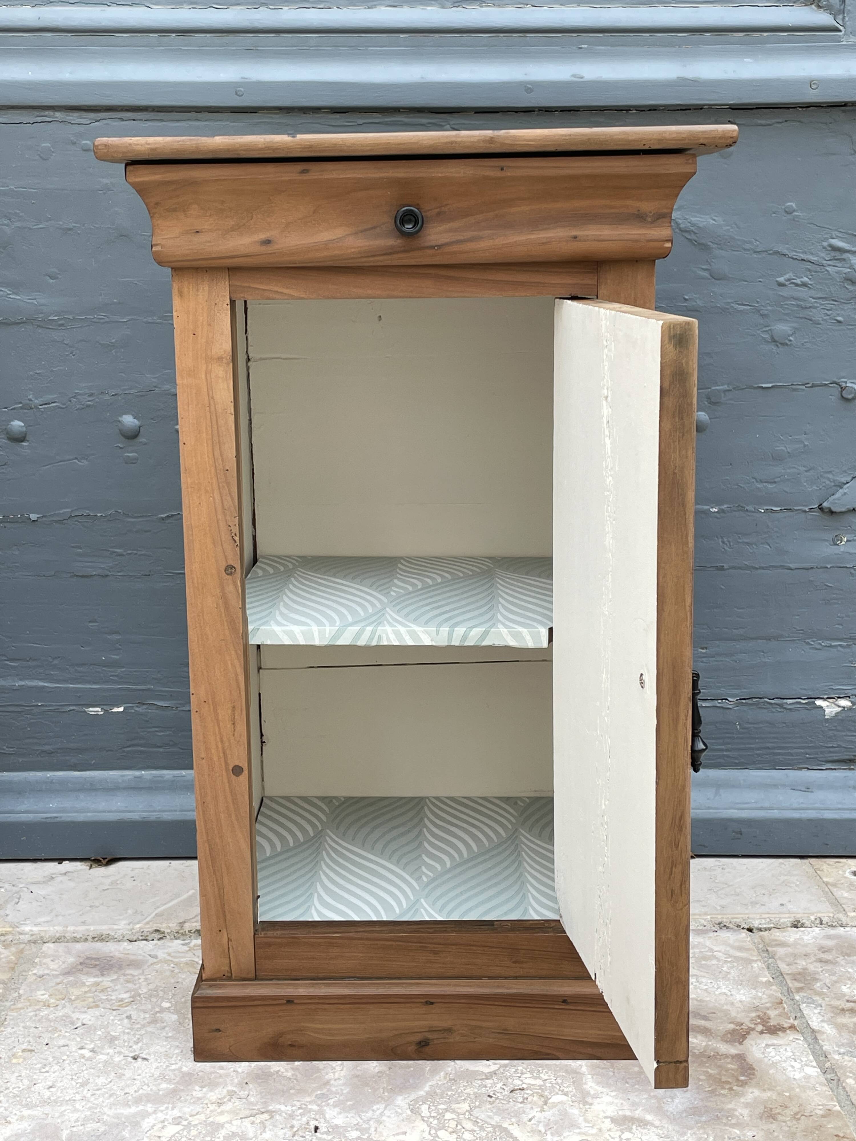 Renovated wooden bedside