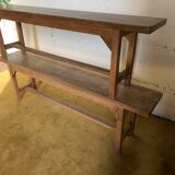 Pair of country benches.