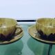 Duo of sandstone cups