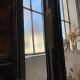 Napoleon 3 walnut window glass cabinet