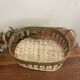 Vintage golden metal basket