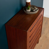 Retro 1960s danish teak mid century chest of drawers