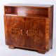 Ard Deco Commode in Walnut and Glass, Czech, 1920s