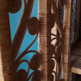 Shelf rattan peacock