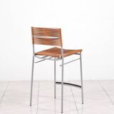 „Miss B“ steel lacquered aluminium bar stool by Tito Agnoli