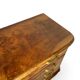 Italian art deco burl walnut chest of drawers, 1930s/1940s