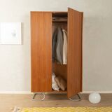 Purist wardrobe from the 1960s in teak veneer by DeWe