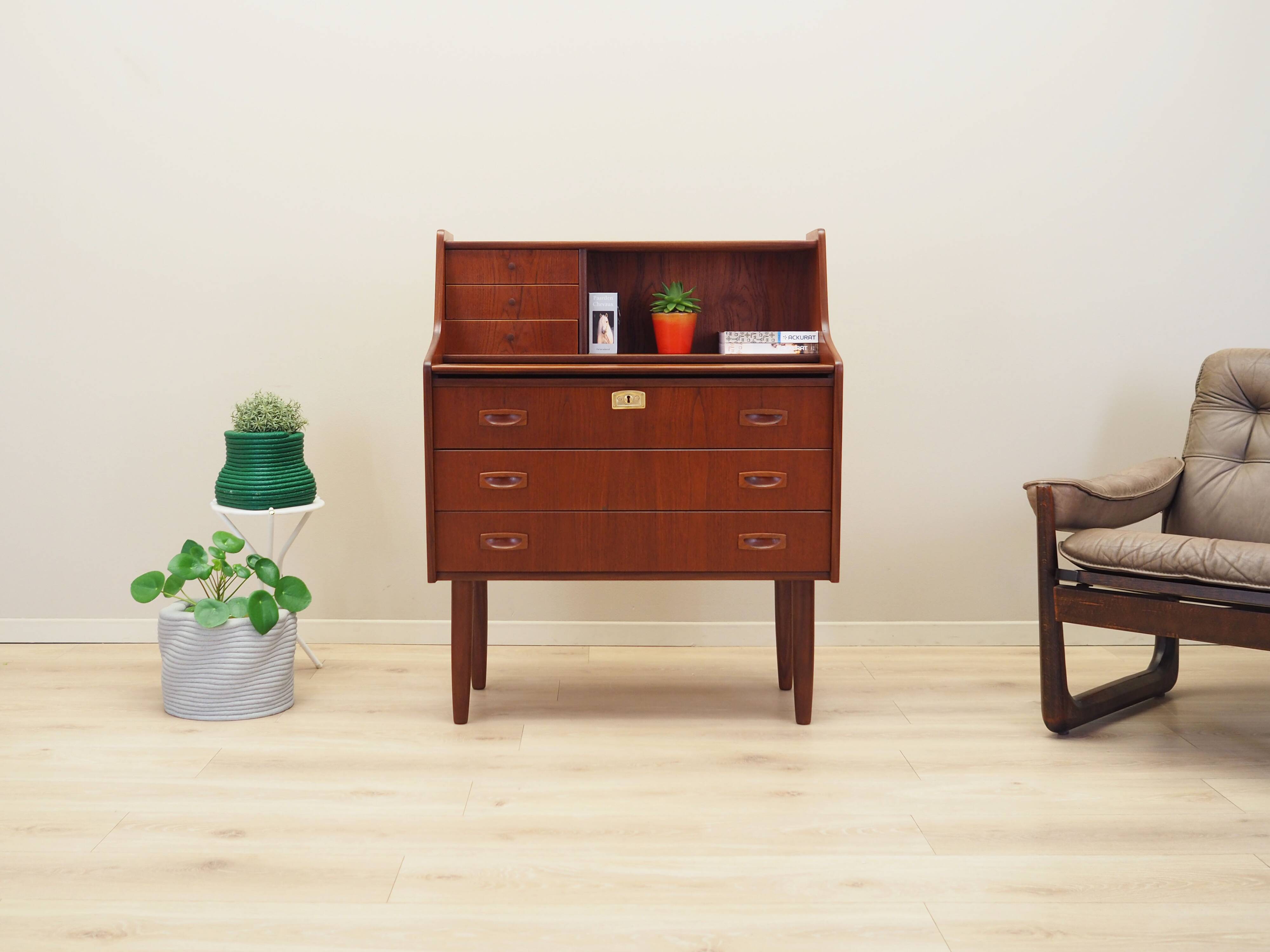 Teak secretary, Danish design, 1970s, production: Denmark