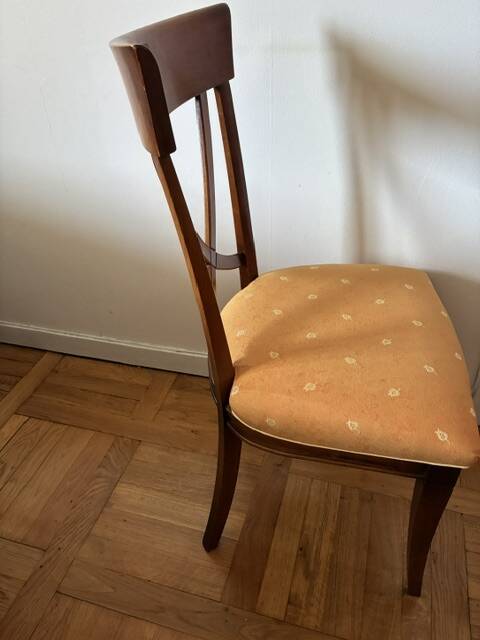 Cherry chair and fabric