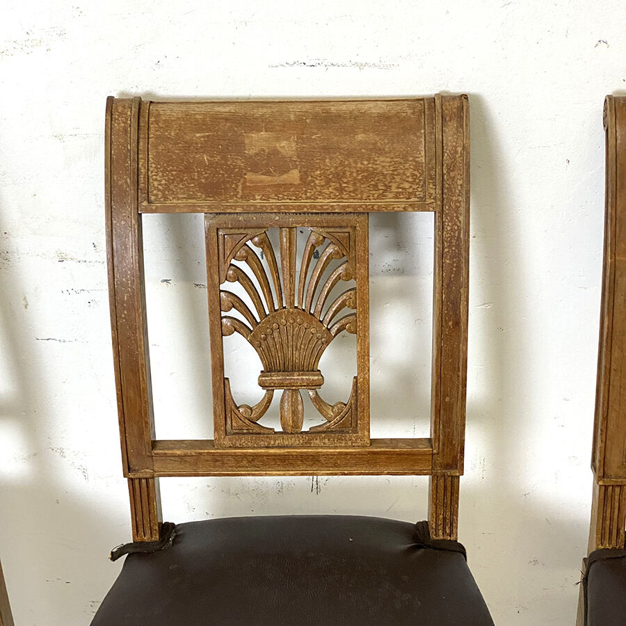 Set of 6 period chairs restoration