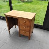 Small wooden desk three drawers