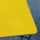Set of 3 vintage lafuma sun loungers canvas and tubes + table