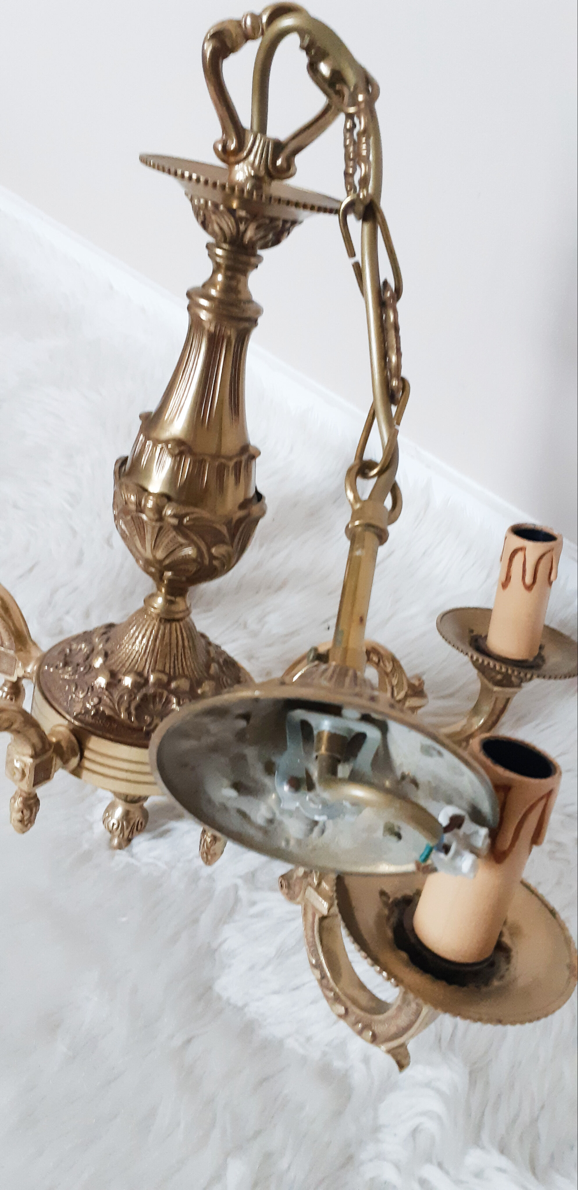 Antique bronze chandelier