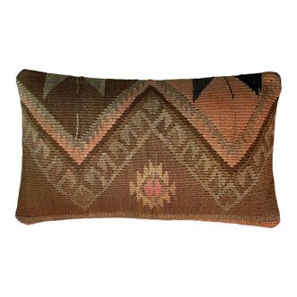 Housse de coussin vintage turque faite à la main, 30 x 50 cm