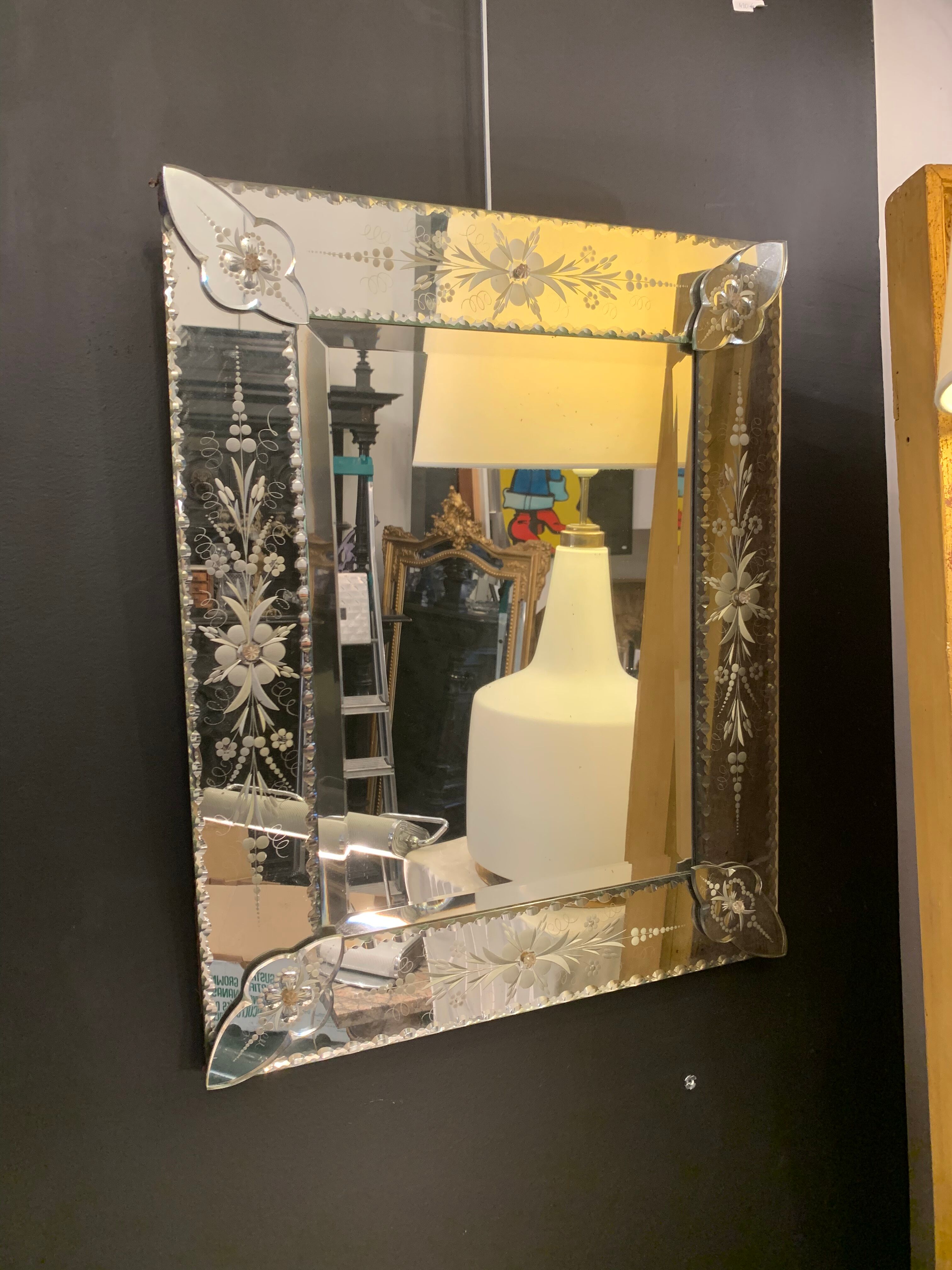 20th century Venetian mirror design