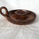 Hand candle holder in smoked sandstone - 70s
