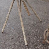 Breau child metal and his stool