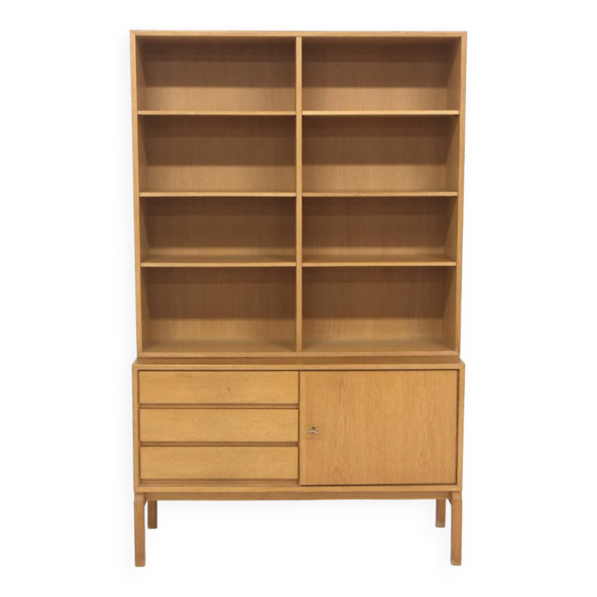 Scandinavian oak bookcase "MTP", Marian Grabinski, Möbel-Ikea, Sweden, 1960