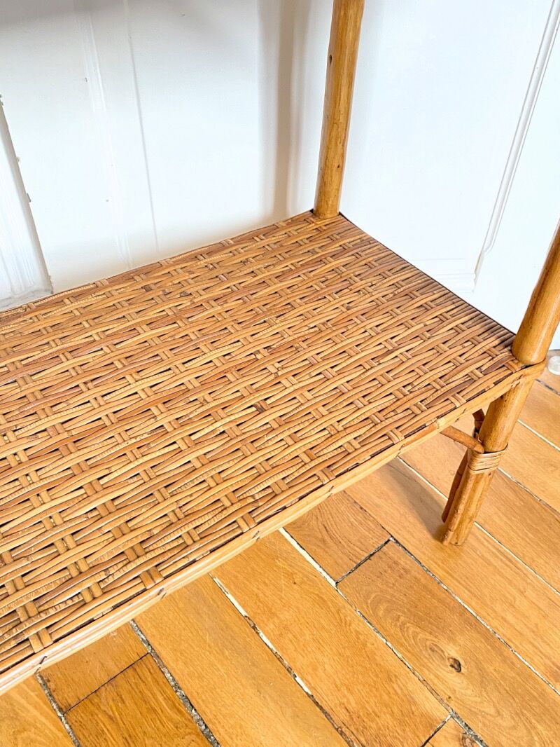 Rattan console