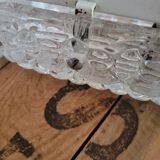 Bubble molded glass wall lamp