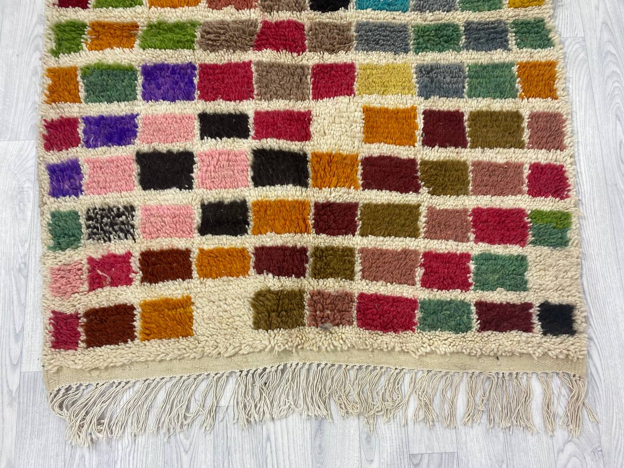 Handcrafted Moroccan Berber carpet 154 X 120 CM