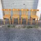 (Lot) 4 Bistro Chairs Light Oak