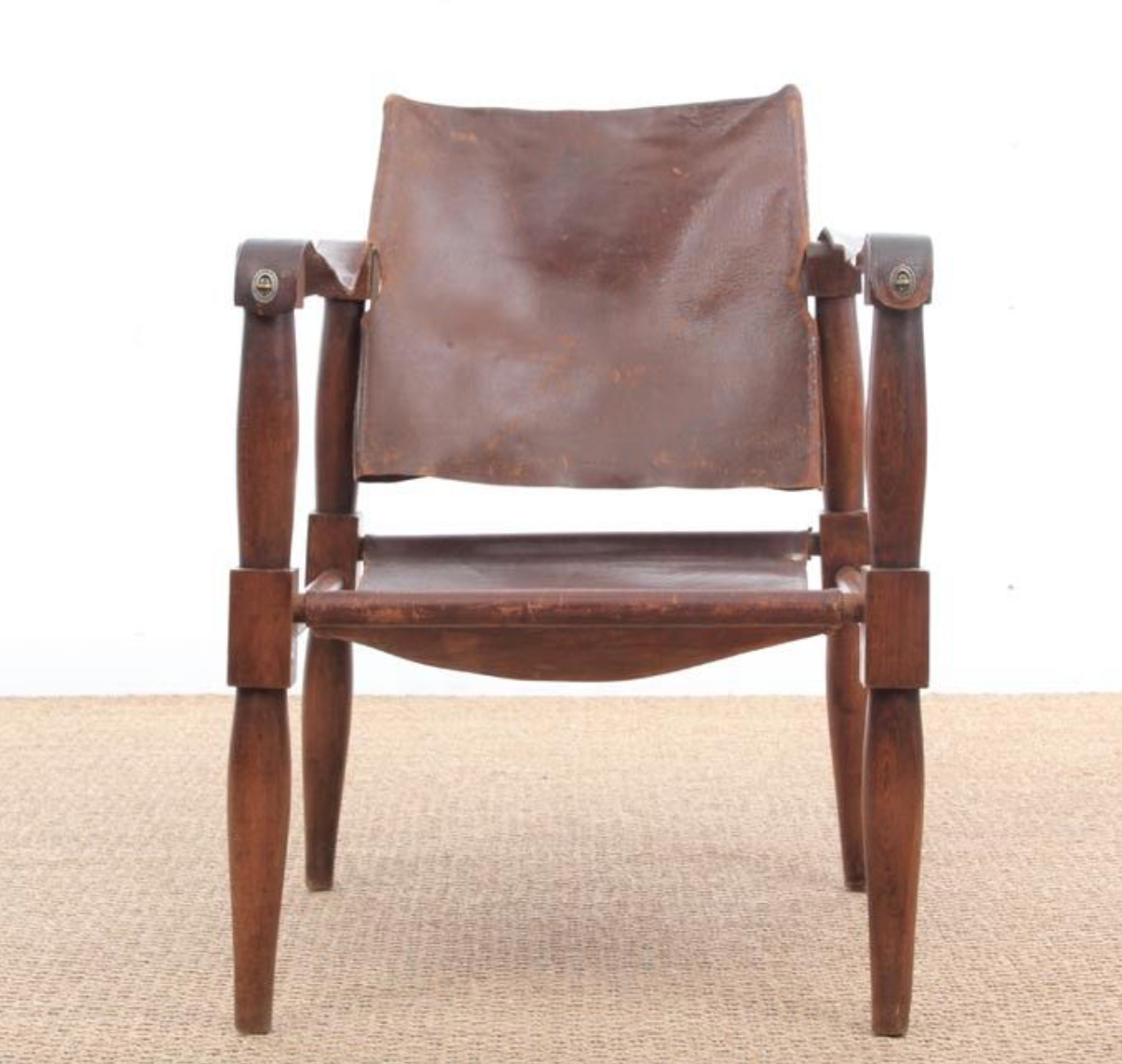 Fauteuils Safari en hêtre 1940s