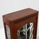 French Art Deco Oak Cabinet with Beveled Leaded Glass, ca. 1920