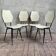 Ensemble de 4 chaises 1950