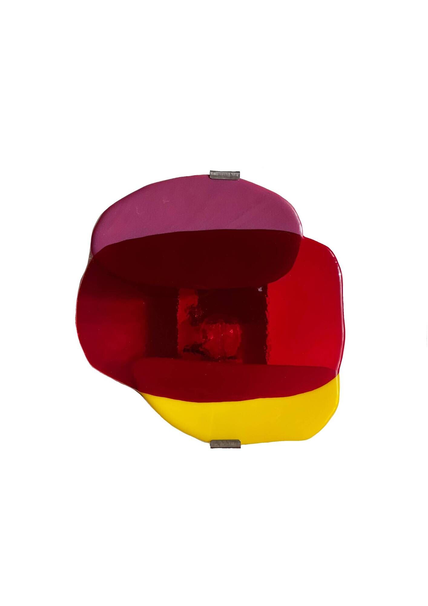 Handcrafted glass wall light