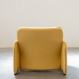 Salon en cuir par Ammainnati et Vitelli pour Brun vintage 1970