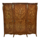 Louis XV style 3-door wardrobe in oak and rosewood - 1970s
