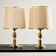 Brass table lamp by Otterpohl Leuchten, set of 2